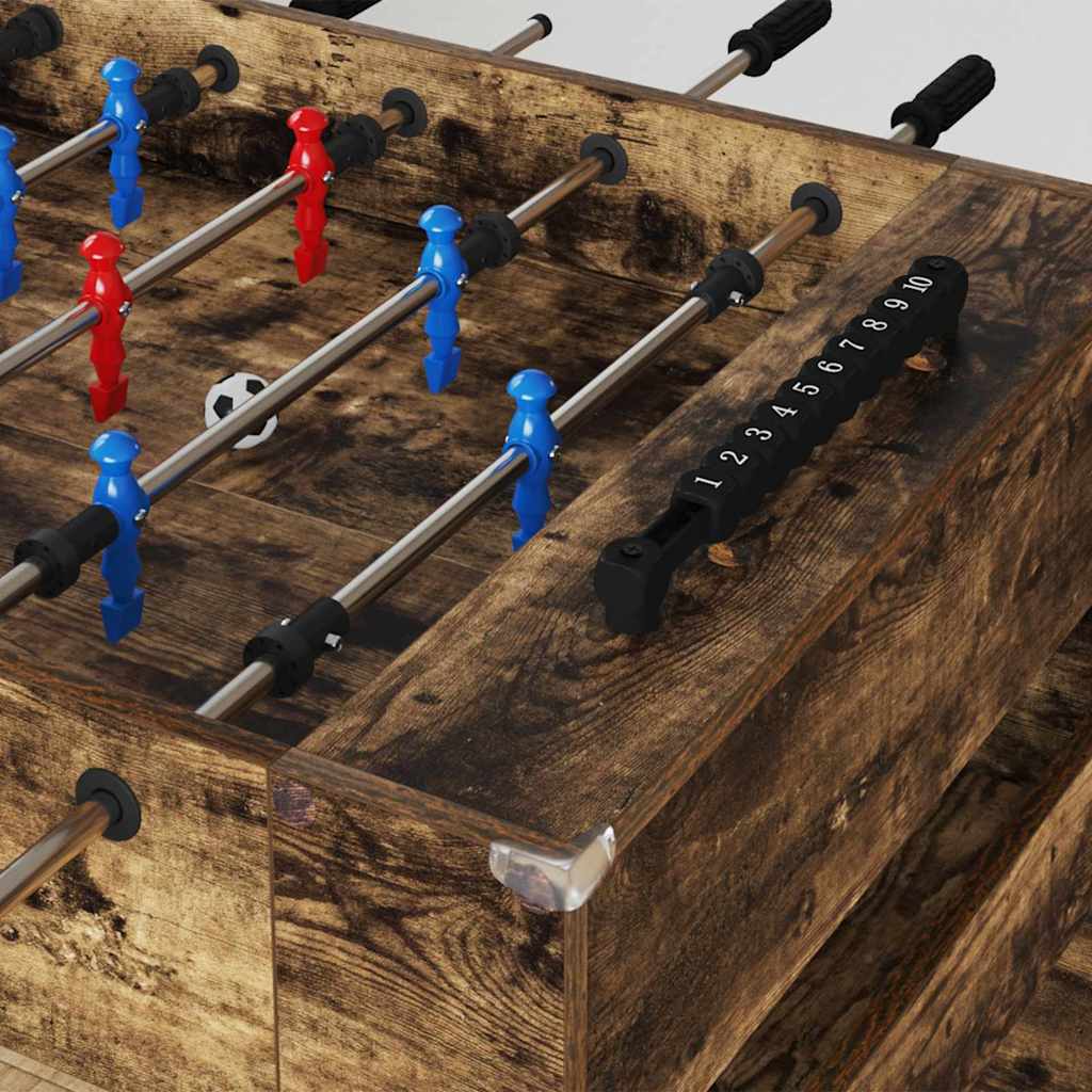 Futbolín vidaxx roble ahumado 125 x 60,5 x 80 cm acabado madera