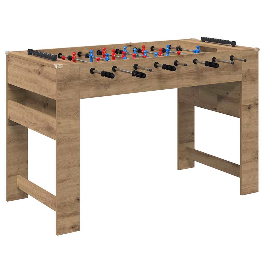 Futbolín artesanal vidaxx roble 125 x 60,5 x 80 cm acabado madera