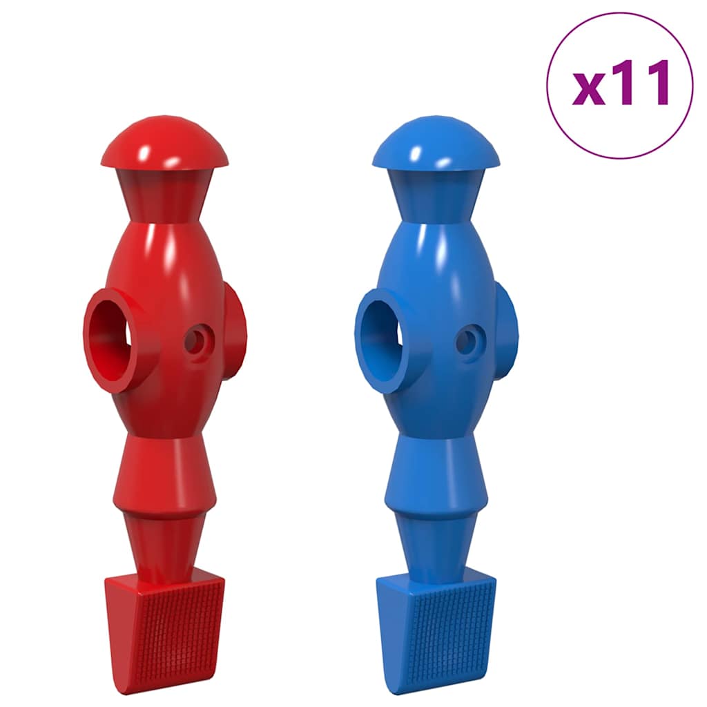 Vidaxl calciobalilla giocatori 22 pz blu e rosso 2,4 x 2,1 x 9,7 cm pp