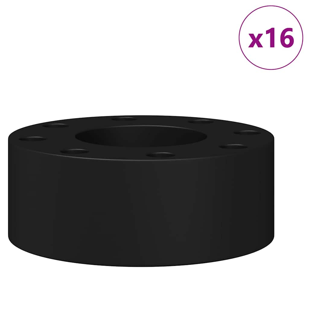 Vidaxl Calciobalilla Paracolpi 16 pz nero 2,7 x 2,7 x 1,3 cm plastica