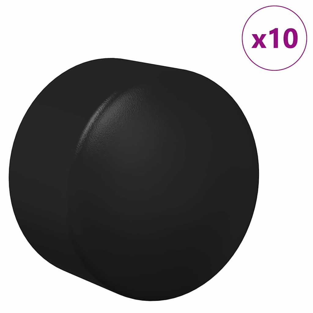 Vidaxl voetbaltafel eindkappen 10 pcs zwart 1,5 x 1,5 x 1 cm kunststof
