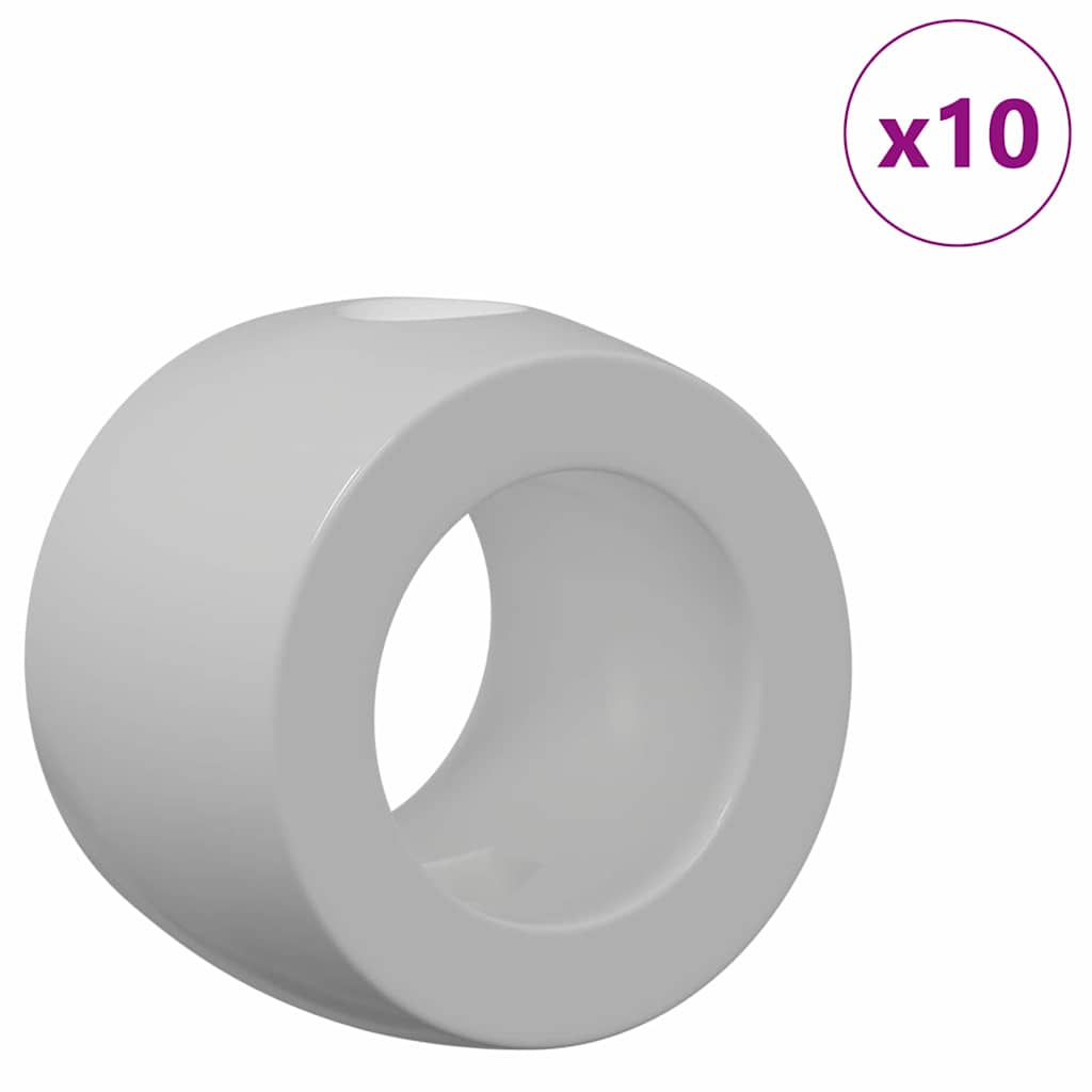 Cuscinetti calciobalilla Vidaxl 10 pz neri 3 x 3 x 2,1 cm plastica
