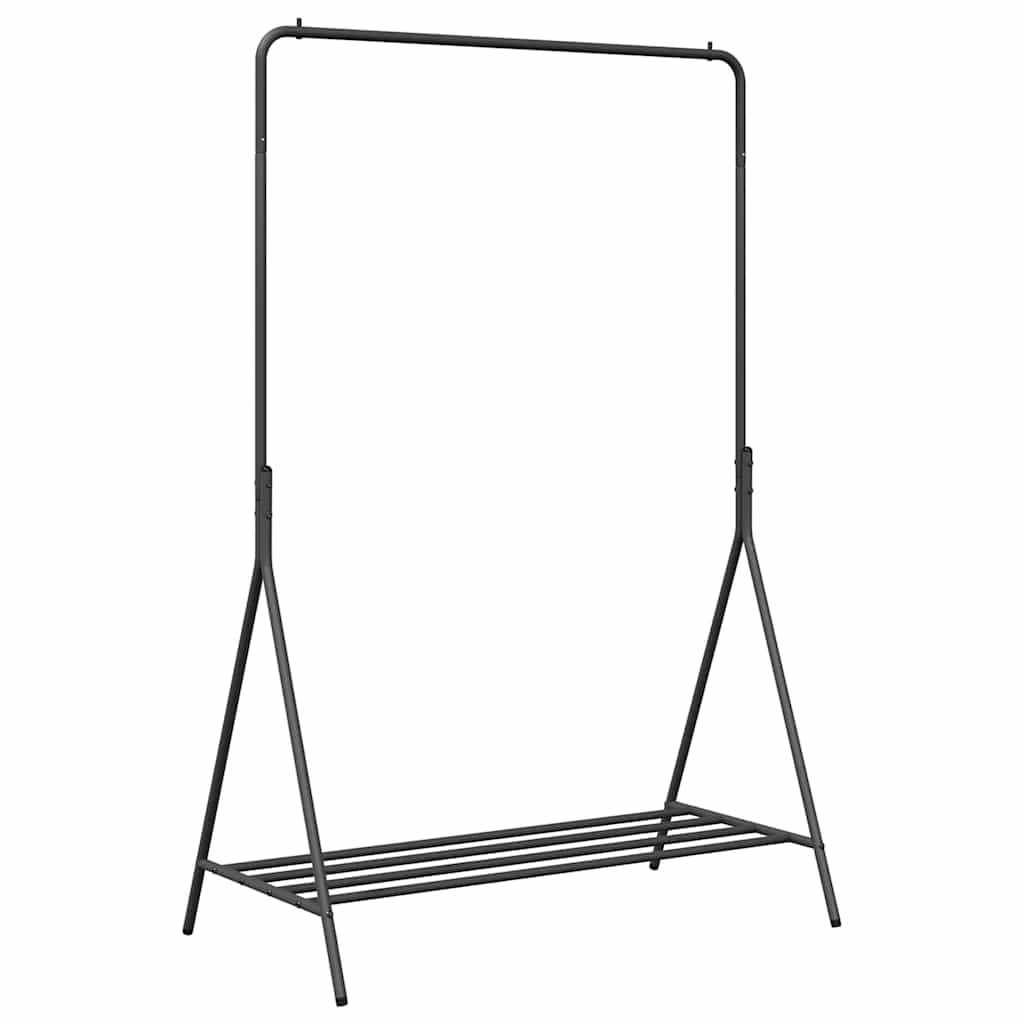 Vidaxx perchero con almacenamiento negro 100 x 56 x 154 cm acero