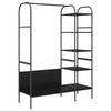 Appendiabiti Vidaxx con ripiano nero 120 x 44 x 160 cm rifinito in legno