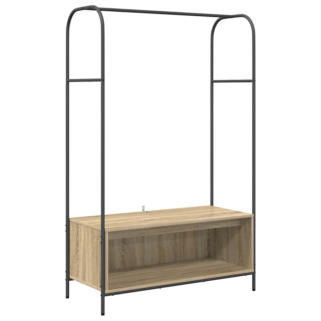 Vidaxx perchero roble marrón 100 x 44 x 160 cm madera acabada