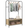 Vidaxl kledingrek bruin eiken 100 x 44 x 160 cm bewerkt hout