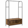 Vidaxl kledingrek bruin eiken 100 x 44 x 160 cm bewerkt hout