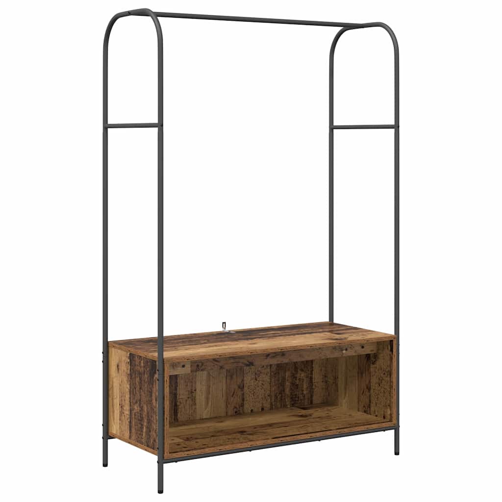 Vidaxx perchero roble marrón 100 x 44 x 160 cm madera acabada