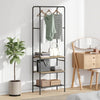 Vidaxl kledingrek met plank sonoma eiken 60 x 30 x 171 cm bewerkt hout