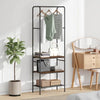 Vidaxx perchero roble ahumado 60 x 30 x 171 cm madera acabada