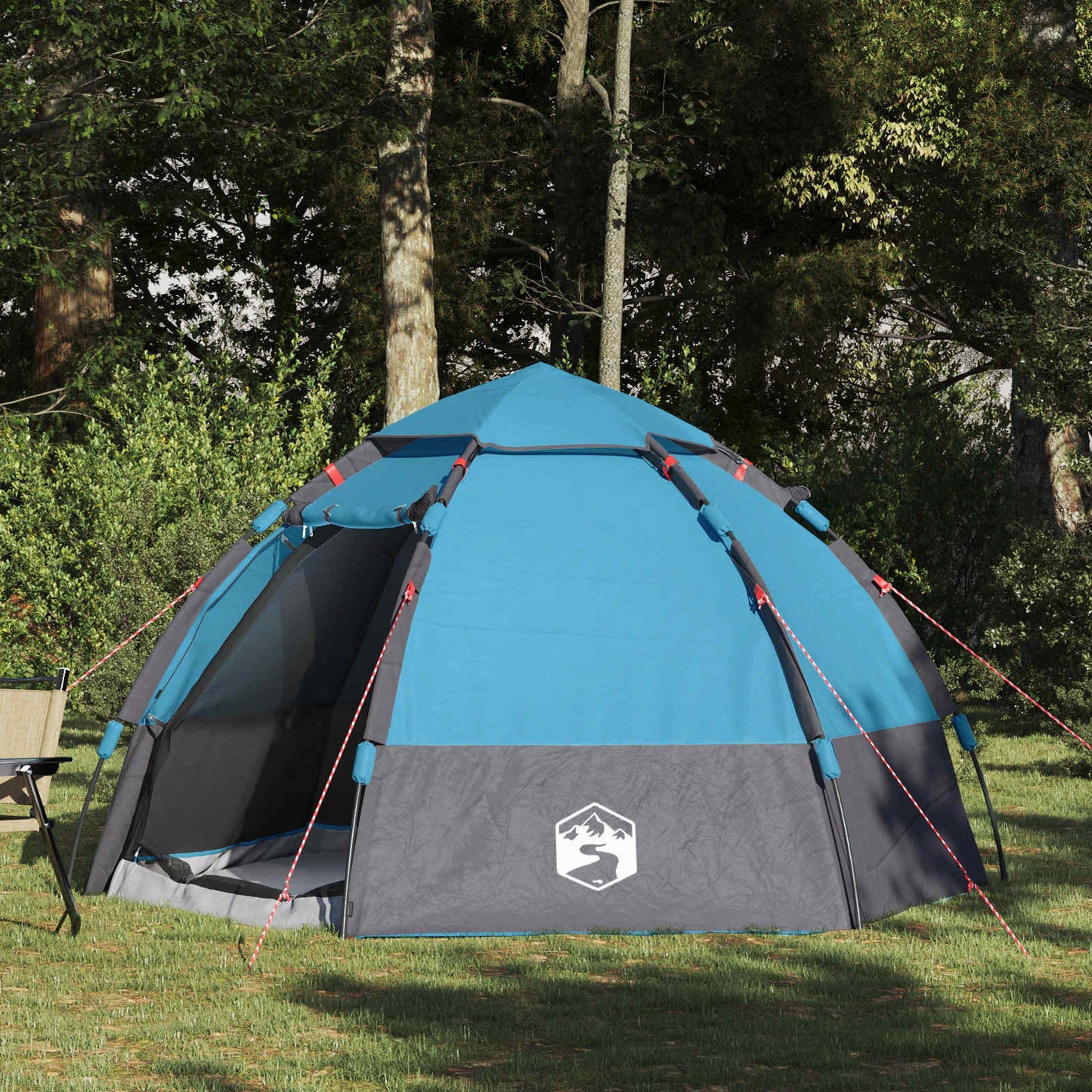 Tenda istantanea VidaXL con copertura antipioggia per 4 persone con sgancio rapido