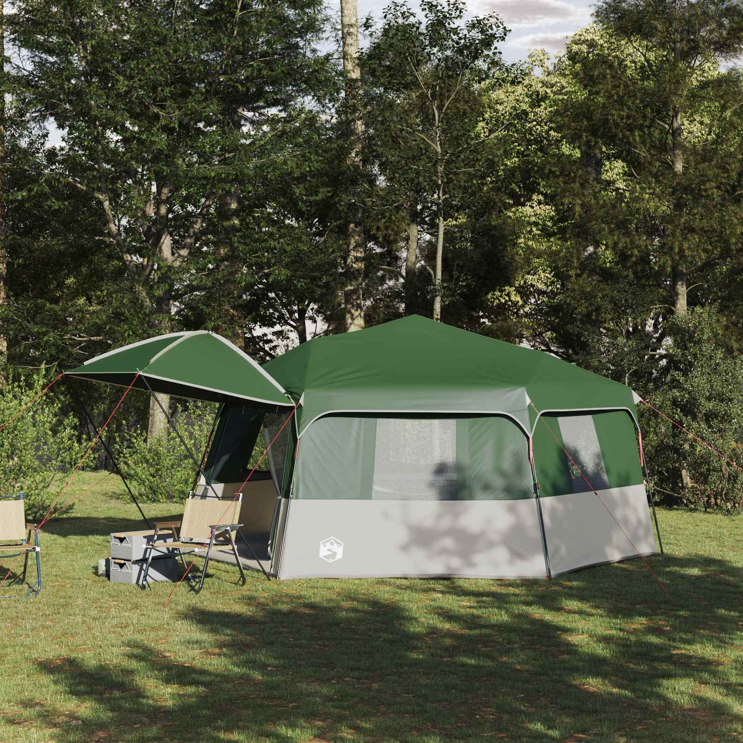 Tenda istantanea VidaXL con copertura antipioggia per 12 persone con sgancio rapido