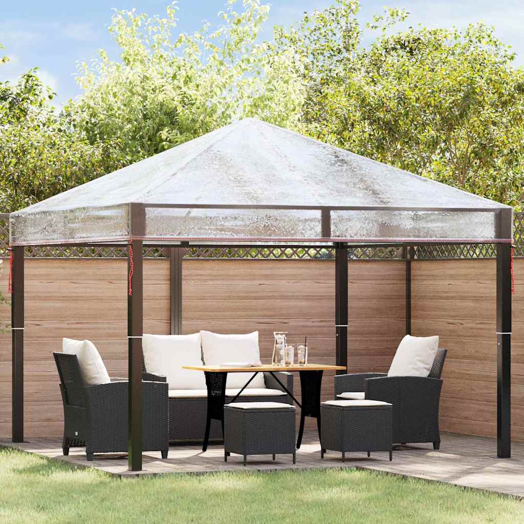 Copertura per gazebo VidaXL di ricambio trasparente 300 x 300 x 26 cm in PVC