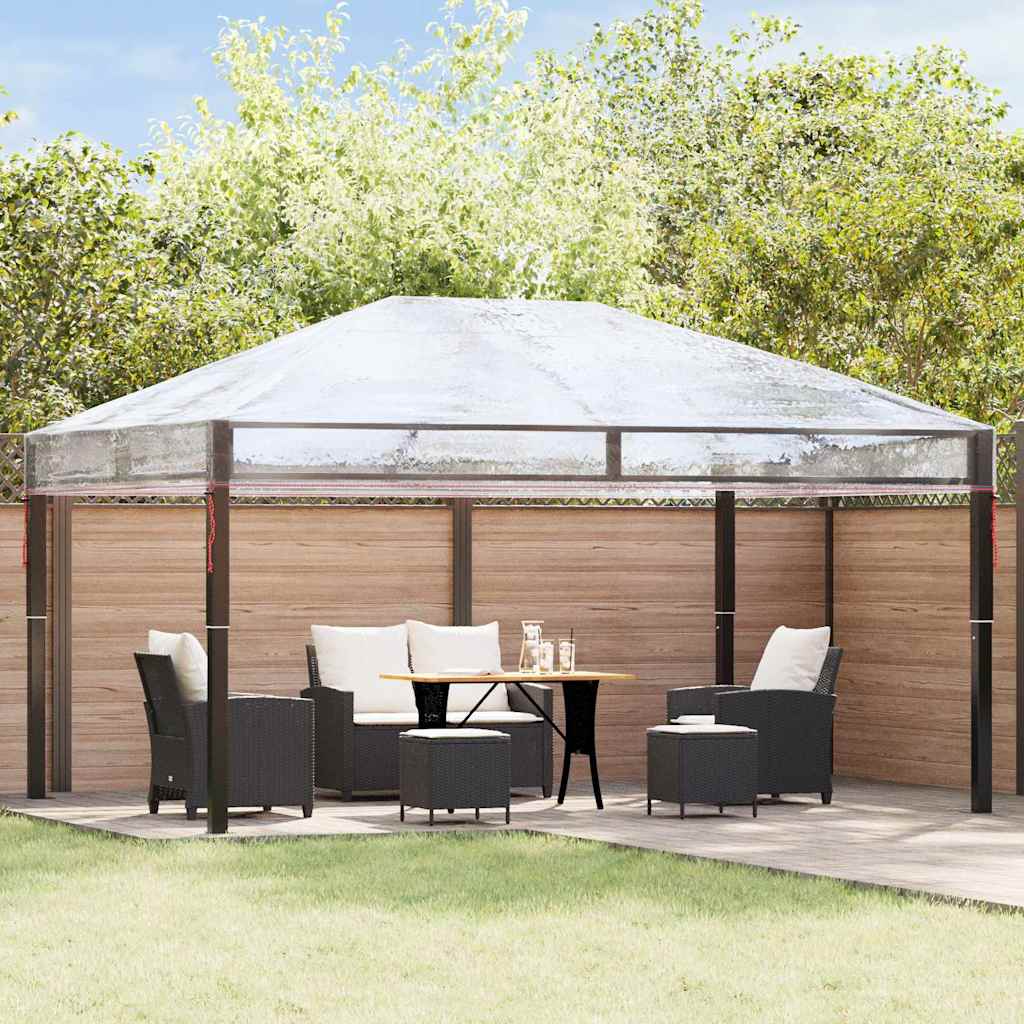Copertura per gazebo VidaXL di ricambio trasparente 400 x 300 x 32 cm in PVC