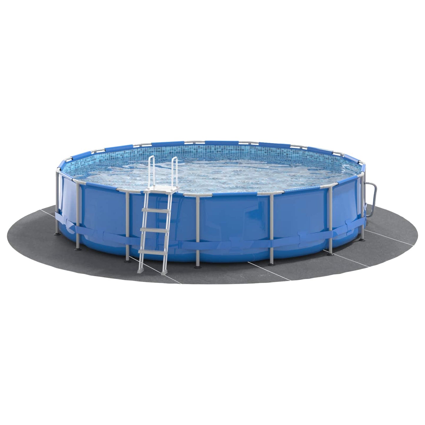 Telo fondo piscina Vidaxl grigio chiaro ø 610 cm in tessuto non tessuto