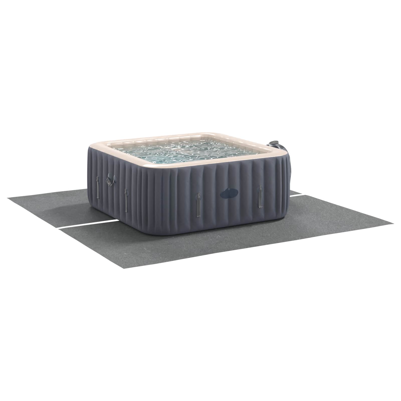Telo per piscina Vidaxl grigio chiaro 274 x 274 x 0,1 cm