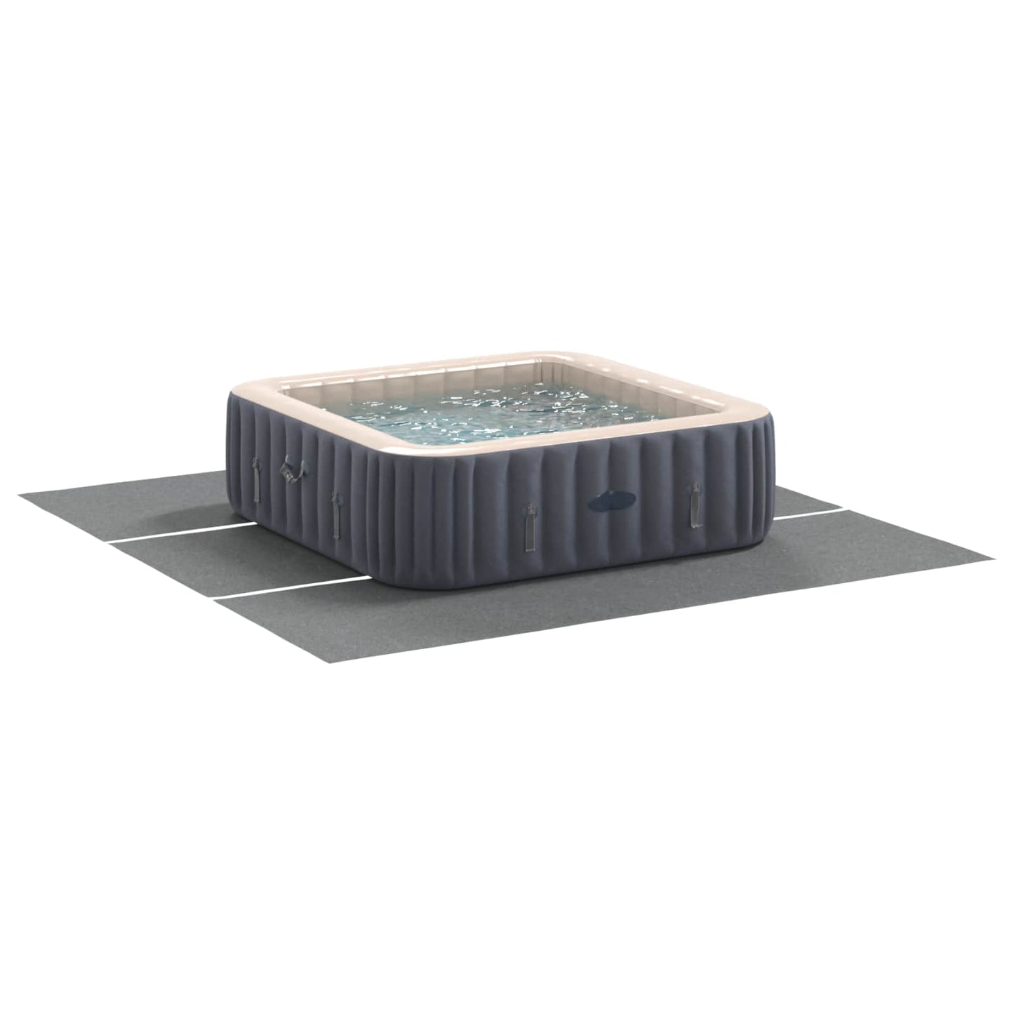 Telo per piscina Vidaxl grigio chiaro 396 x 396 x 0,1 cm