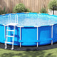 Telo per piscina Vidaxl nero ø 428 cm in tessuto non tessuto