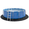 Telo per piscina Vidaxl nero ø 428 cm in tessuto non tessuto