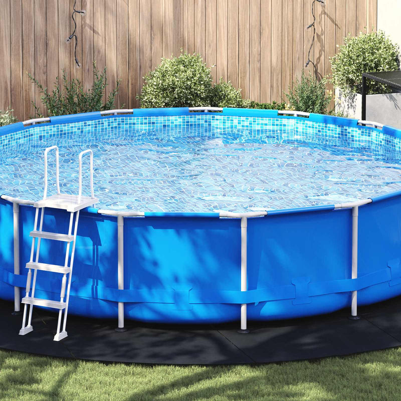 Telo per piscina Vidaxl nero ø 610 cm in tessuto non tessuto