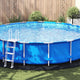 Telo per piscina Vidaxl nero ø 550 cm in tessuto non tessuto