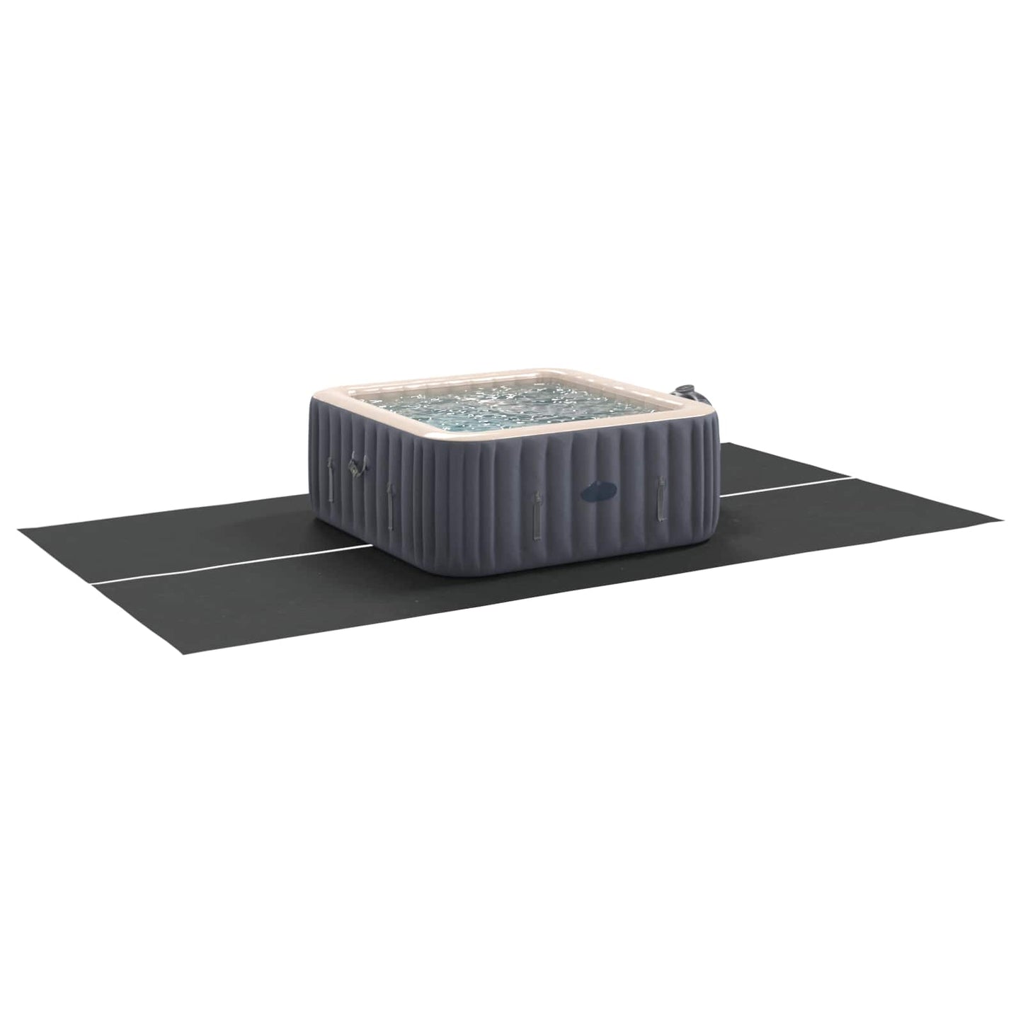 Vidaxl zwembad grondzeil zwart 420 x 220 x 0,1 cm niet-geweven stof