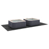 Vidaxl suelo para piscina negro 500 x 250 x 0,1 cm tejido no tejido