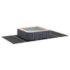 Vidaxl suelo para piscina negro 550 x 280 x 0,1 cm tejido no tejido