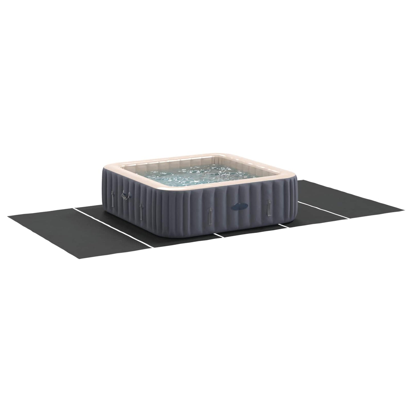 Vidaxl pavimento per piscina nero 550 x 280 x 0,1 cm tessuto non tessuto