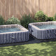 Vidaxl pavimento per piscina nero 750 x 372 x 0,1 cm tessuto non tessuto