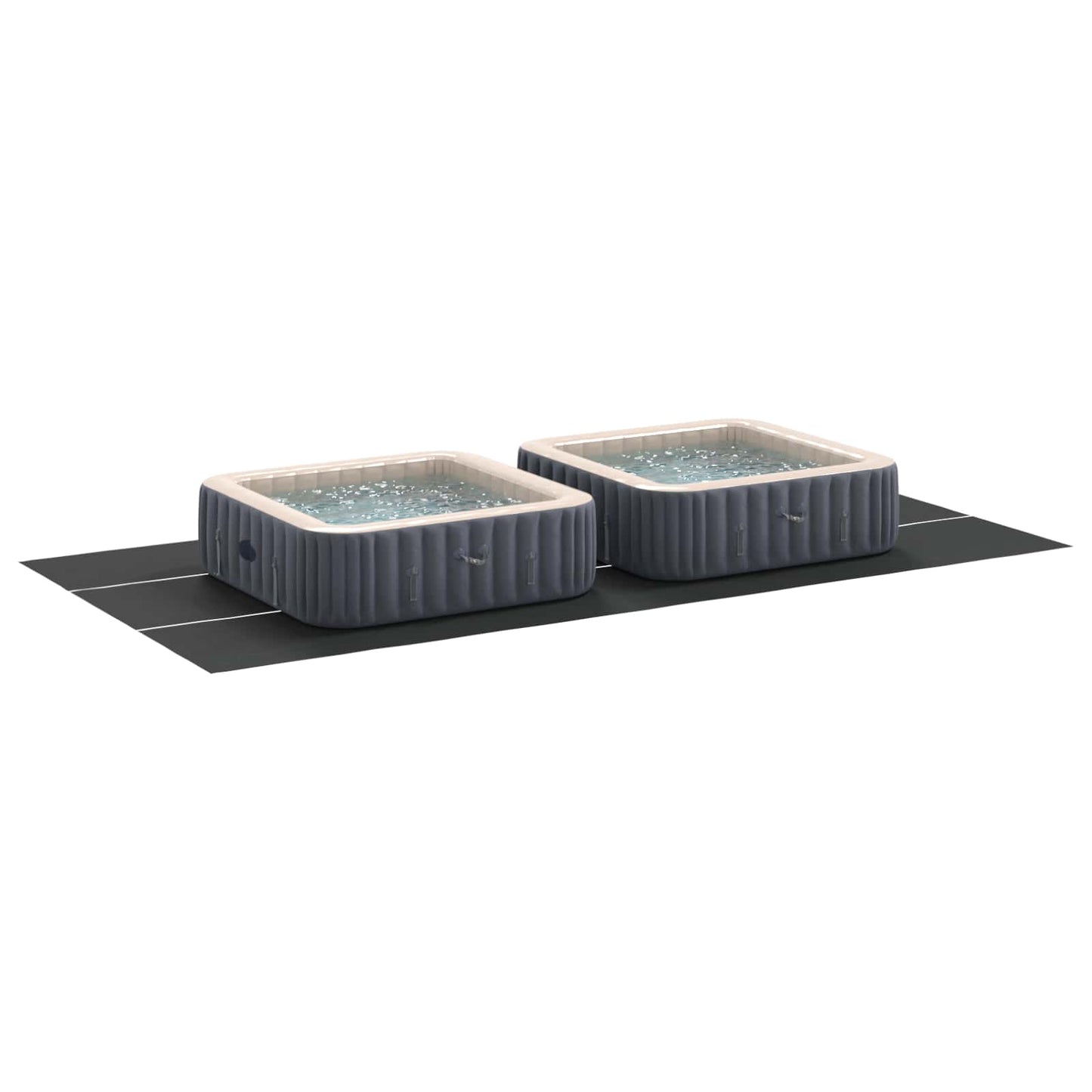 Vidaxl pavimento per piscina nero 750 x 372 x 0,1 cm tessuto non tessuto