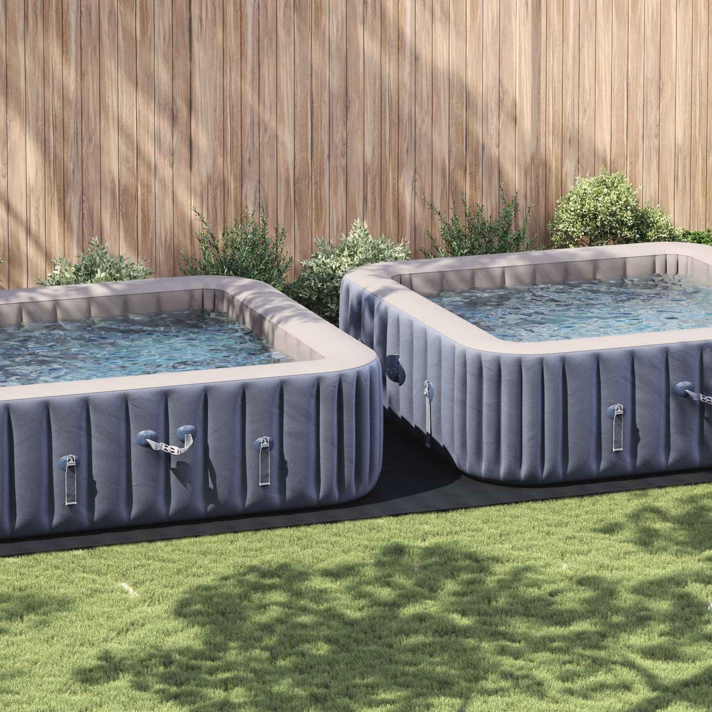 Vidaxl pavimento per piscina nero 820 x 420 x 0,1 cm tessuto non tessuto