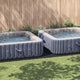 Vidaxl pavimento per piscina nero 820 x 420 x 0,1 cm tessuto non tessuto