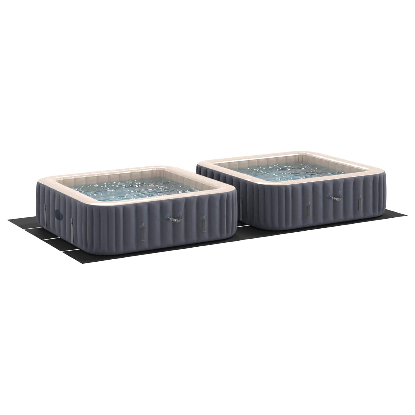 Vidaxl pavimento per piscina nero 820 x 420 x 0,1 cm tessuto non tessuto
