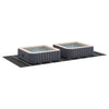 Suelo para piscina Vidaxl negro 999 x 500 x 0,1 cm tejido no tejido