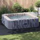 Telo per piscina Vidaxl nero 396 x 396 x 0,1 cm tessuto non tessuto
