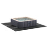 Telo per piscina Vidaxl nero 396 x 396 x 0,1 cm tessuto non tessuto