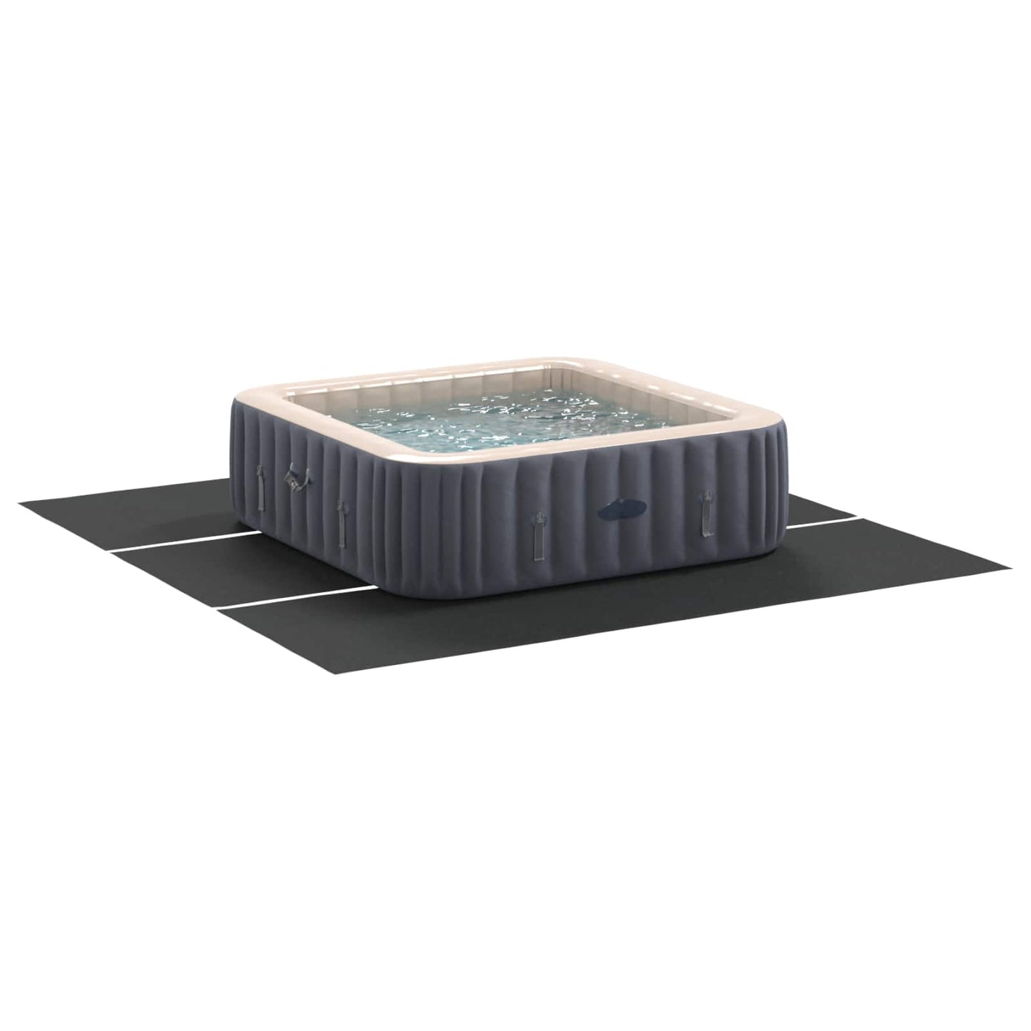Telo per piscina Vidaxl nero 396 x 396 x 0,1 cm tessuto non tessuto