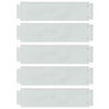 Bordi per prato Vidaxl 5 pezzi argento 100 x 25 x 0,07 cm