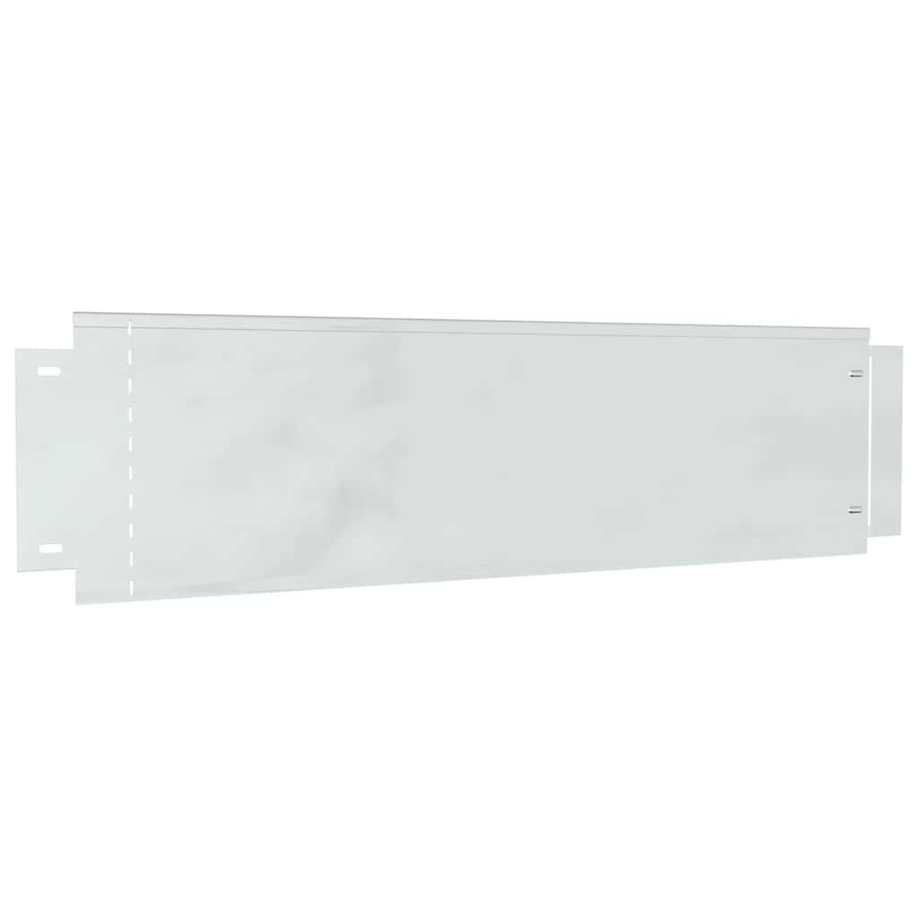 Vidaxl gazonranden 10 pcs zilver 100 x 25 x 0,07 cm