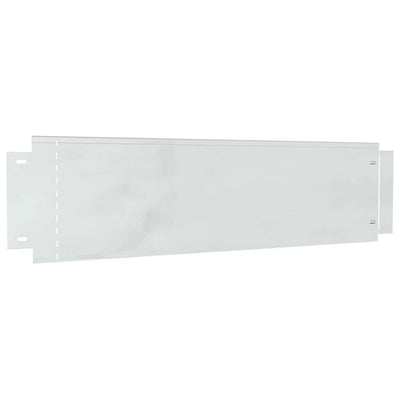 Bordi per prato Vidaxl 10 pz argento 100 x 25 x 0,07 cm