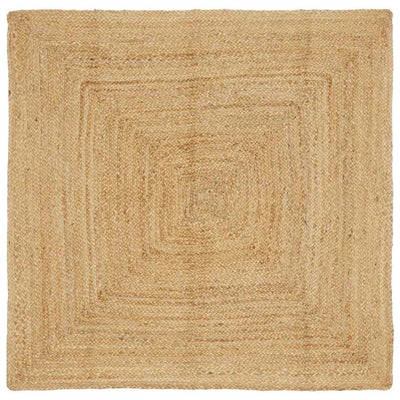 Vidaxl gebied tapijt beige 120 x 120 cm jute
