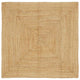 Tappeto Vidaxx beige 120 x 120 cm in iuta