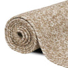 Alfombras vidaxl rectangulares yute natural y blanco 60 x 110 cm