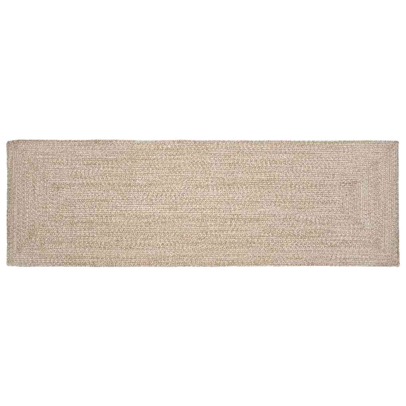 Vidaxx alfombras rectangulares natural y blanco yute 60 x 250 cm