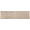 Vidaxx alfombras rectangulares natural y blanco yute 80 x 400 cm