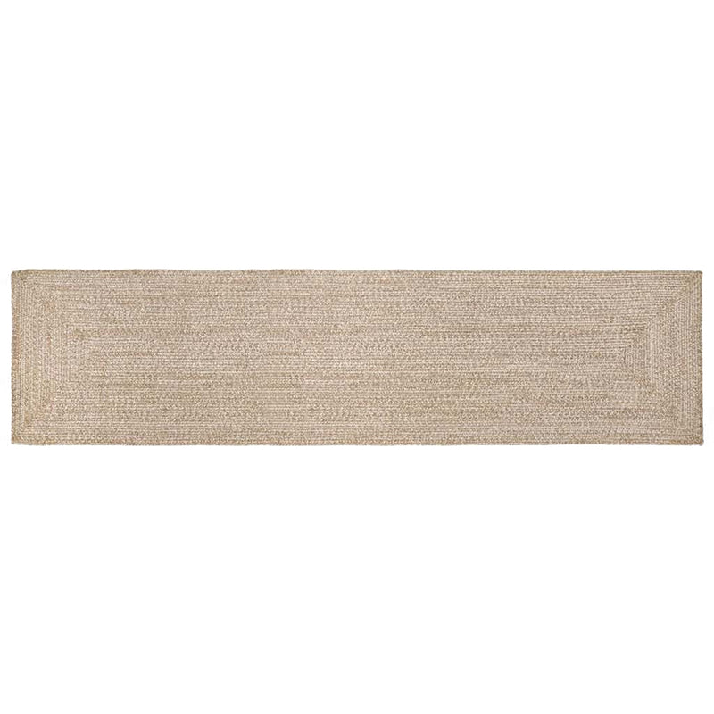 Vidaxx alfombras rectangulares natural y blanco yute 80 x 400 cm