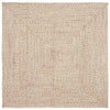 Tappeti Vidaxx quadrati in iuta naturale e bianca 160 x 160 cm