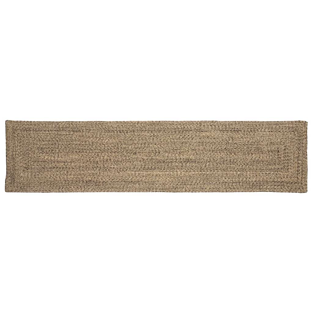 Tappeti Vidaxx rettangolari in iuta naturale e nera 60 x 200 cm