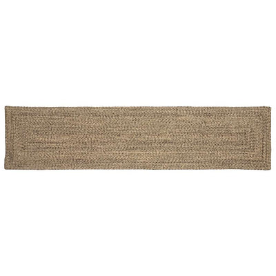 Vidaxl vloerkleden rechthoekig natuurlijk en zwart 60 x 200 cm jute